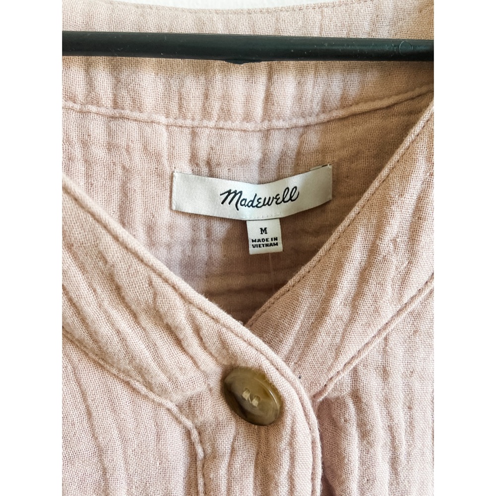 SOLD Madewell Lightspun Evert Top In Wisteria Dove - Picture 8 of 11